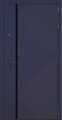 Входная дверь металлическая-19 ZB 828-SFT trend soft(темно-синий софт 828-2 )/Velluto Bianco AG 700 Двери арт 860(960)х2050