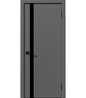 Межкомнатная дверь с кромной АСВ Степс софт тач серый СДК